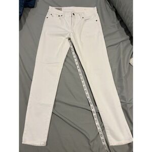 Polo Ralph Lauren Women's White Jeans‎ Tompkins Skinny Crop Size 28 Vintage Polo